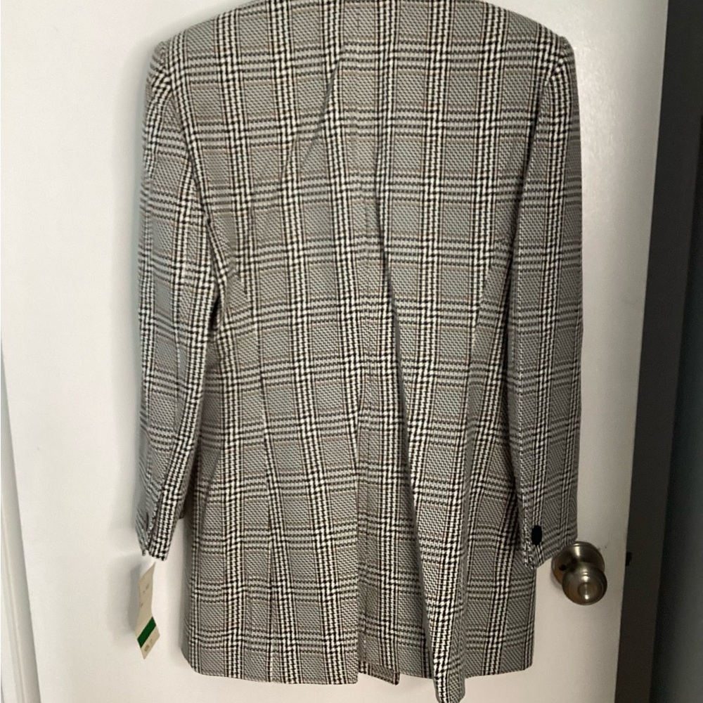 Deadstock Vintage RAFAEL Houndstooth Blazer with Black Buttons 12 - Picture 8 of 13
